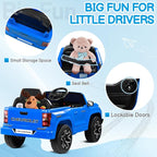 Licensed Chevrolet Colorado Electric Car for Kids, 12V Ride on Toys for Toddlers with Remote Control, Battery Powered Electric Car Ride On Vehicle w/Bluetooth, Soft Start, LED Lights - Blue