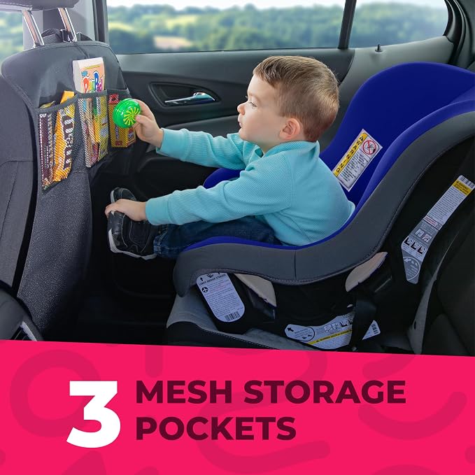 2-Pack Heavy Duty Kick Mat - Multipurpose Waterproof Organizer for Kids, Easy to Clean