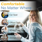 Car Seat Cushion for Driving, Car Seat Pillow for Short Drivers | Ergonomic Memory Foam Seat Cushion for Pain Relief, Adult Booster Seat for Car, Butt Cushion for Car, Truck, Office, Black
