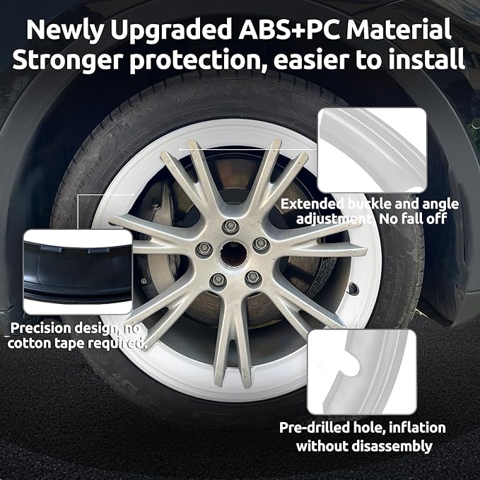 Wheel Rim Protector for Tesla Model Y Gemini 19 inch Apollo Wheels 2020-2024 Model Y Accessories All-in-one Car Tire Trim Rings Rim Case Hubcaps Wheel Cover