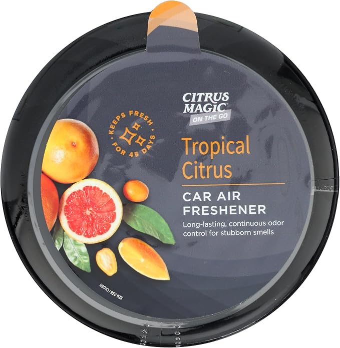 On The Go Odor Absorbing Solid Air Freshener, Tropical Citrus, 8-Ounce