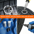Tire Repair kit with tire Plug Screw Type,Suitable for Cars,Trucks,Motorcycles,SUV,ATV, Heavy Duty Quick Flat tire Puncture Repair Nail kit for Tractor