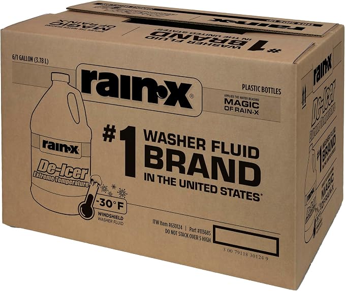 30°F Extreme Temperature De-Icer Windshield Washer Fluid - 1 Gallon (Pack of 6)
