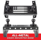 Bulletpoint Metal Dash Mount Phone Holder Compatible with 2015-2020 Ford F150 & 2017-2022 F250/F350 Super Duty - Dual 20mm Ball Dash F150 Phone Mount (Spring-Loaded)