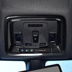 Car ABS Front Roof Reading Light Lamp Trim Carbon Fiber Interior Decal for 2019-2025 Chevy Silverado | for 2019-2021 GMC Sierra 1500 2500 3500 HD Accessories