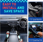 Universal PU Leather Car Seat Gap Filler Organizer with Cup Holder | Center Console Multi-Purpose Essentials Organizer with Phone, Keys, Card Storage Bag, Gifts for Car SUV Truck Owners