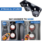 Cup Holder Insert for Ford Explorer 2020 2021 2022 2023 2024 Accessories Center Console Non-Slip TPE Cup Holder Protector Organizer Interior Decoration for Ford Explorer Black