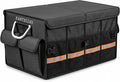 Premium Car Trunk Organizer, Heavy Duty Foldable SUV Storage Box with Non-Slip Bottom, Waterproof Oxford Cloth, Large Capacity Sturdy Cargo Organizer for Car, Truck