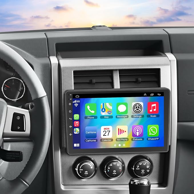 Car Stereo for Dodge Challenger(2008-2014), for Dodge Avenger(2008-2014),4GB + 64GB 10” HD Touchscreen Car Radio – Android 13 System, Wireless CarPlay & Android Auto, GPS Navigation & Bluetooth