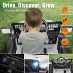 12V Ride on Toys with Parent Remote Control, Toddler Electric Car with Spring Suspension, LED Lights & Music Player - Safe Battery Car for Kids, Easy to Assemble, White