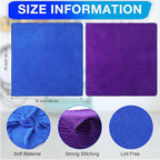60 Pcs Microfiber Cleaning Cloths for Cars 16 x 16 Inch Ultra Absorbent Car Towels Drying Reusable Cleaning Supplies House Kitchen Window Microfiber Towel (Purple,Blue)