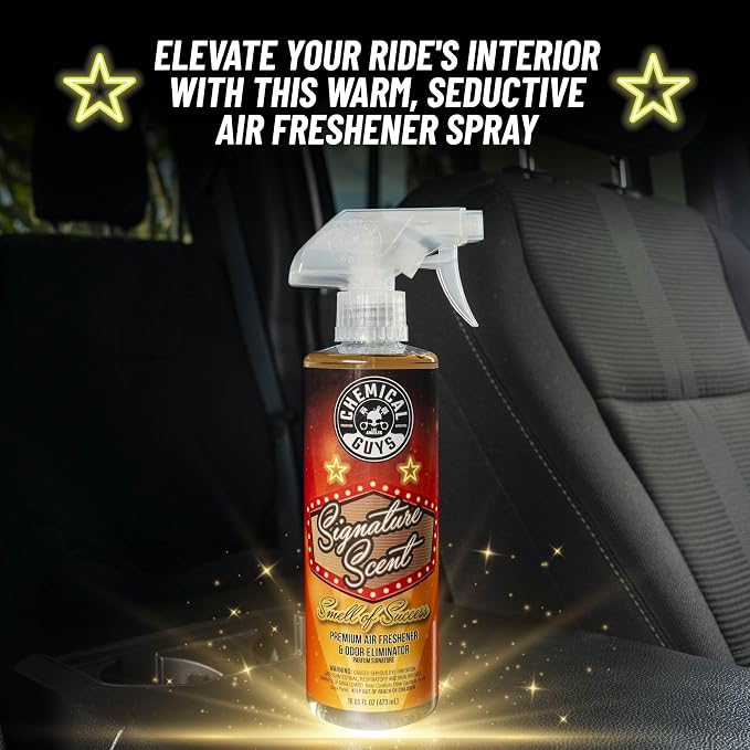 AIR_069_16 Signature Scent Premium Air Freshener and Odor Eliminator, Smell of Success (Great for Cars, Trucks, SUVs, RVs, Home, Office & More) 16 fl oz