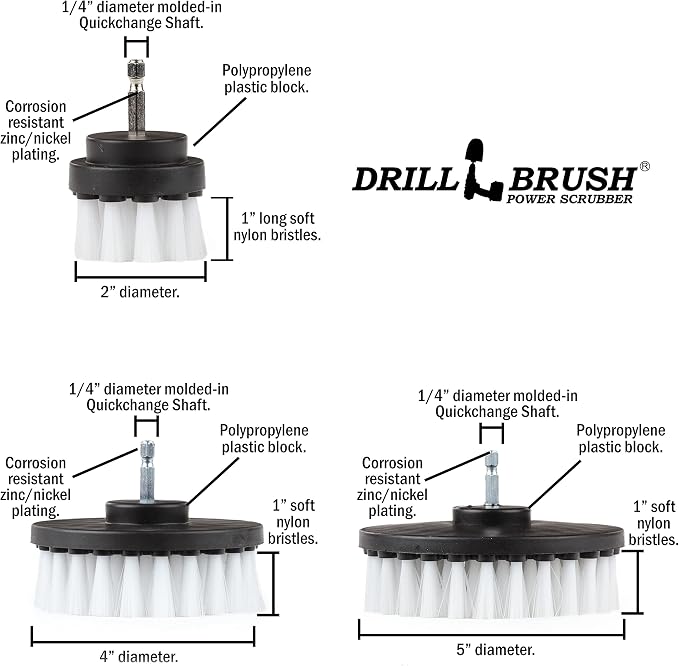 Car Accessories - Attachment for Washing, Wheels, Mats, Detailing - Carpet and Upholstery Cleaner - Boat and Kayak Hull Accessories - Glass and Fiberglass Cleaner