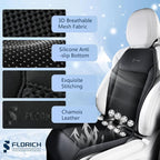 Cooling Car Seat Covers Blowing & Suction Ventilated Car Seat Cushion with 8 Turbo Fans 12V-24V 3-Speed Adjustable Car Seats Cooling Pad Universal Fit for Car SUV Truck Van Summer Driving