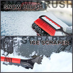 26 in Snow Brush and Ice Scraper, Detachable Car Snow Tool | Soft Bristles, ABS Shaft, EVA Foam Grip, -40°F Cold Resistance, Compact Two-Piece Storage, Scratch-Free Cleaning