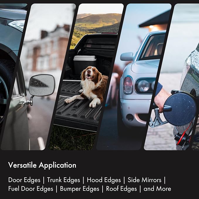 Door Edge Guard Protection Film Roll, 1/2" x 100' - Car or Truck Doors, Protective Barrier Against Minor Scratches, Paint Chips, Door Edge Impact, and Dings - Prevents Damage and Possible Rust