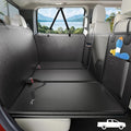 Back Seat Extender for Dogs Truck-Large Space, Hard Bottom PU Leather Dog Pet Seat Cover Back Seat, Anti-Scratch Dog Hammock for Crew Cab Trucks F150, RAM1500, Sierra, Tundra, Silverado