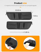 Front Door Storage Pockets Side Organizer Bag Door Net Pocket Replacement Compatible with Jeep Wrangler JK JKU 2011-2017, Interior Storage Expansion Accessories, 2PCs