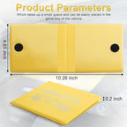 Car Organizer, 2-Pack Glove Box Documents Holder, Yellow, Waterproof, Classic Style, Space Theme, Unisex-Adults, Vehicle Owners, Drivers