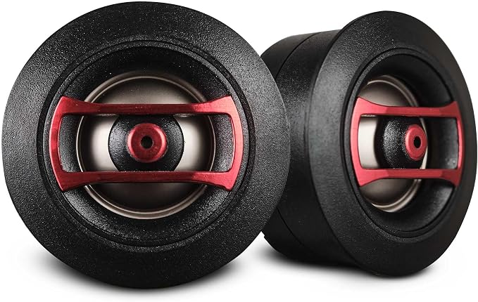 SQT1 1.3" Multi-Mount PEI Mini Dome Tweeter with 0.8" Voice Coil, Neodymium Magnet, Pair