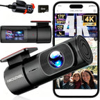 HKOIZBL 4K+2.5K Dash Cam Front and Rear, Built-in 5G WiFi, 32GB Card Included, 2'' IPS Screen Dash Camera for Cars, Starlight Night Vision, Dual Dashcam with WDR, Loop Recording, 24H Parking Monitor