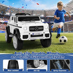 JOYLDIAS Kids Ride On Cars, Licensed Mercedes-Benz Maybach G650S, 12V7AH Battery Powered Toy Electric Car for Kids W/LED Underglow Lights, Remote Control,2 Motors, 3 Speeds,Music,Bluetooth,Horn, White