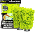 Chenille Premium Scratch-Free Microfiber Wash Mitt for Car Washing,Lime Green,Ultra-Soft Car Wash Gloves,Swirl-Free Finish,Safe for Trucks,SUVs,Motorcycles,and More,(Pack of 24)