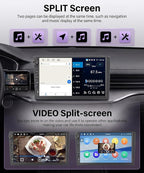 4G+64G Android Car Stereo for Toyota Corolla 2009-2013, 9 Inch Incell Touchscreen with Physical Buttons, Wireless CarPlay Android Auto GPS Bluetooth WiFi FM RDS EQ SWC Type-C Backup Camera