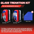 Car Windshield Water Repellent & Anti-Fog Treatment - Quick Interior & Exterior Glass Coating Kit, Rain Repellent Spray for Windows, Mirror, Paint Protection - Long-Lasting Visibility, Pack of 2
