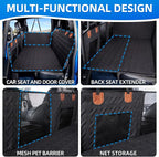 MAXFUT Truck Dog Seat Cover Back Seat,Back Seat Extender for Truck,Dog Hammock,Hard Bottom Car Seat Cover,Pet Seat Cover for F150/RAM1500/Silverado