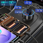 Car Charger USB C, 98W Multiport Fast Car Phone Cigarette Lighter USB Charger 12-24V USB Outlet Car Adapter Plug for iPhone 17/16/15 Pro Max,Galaxy S26/S25/S24 Ultra,Tablet, Android(Black)