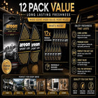 SL-Gold-12 Sport LUX Cardboard Air Freshener, Gold, 12 Pack