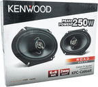 KFC-C6866R Road Series Car Speakers (Pair) - 6"x8" 2-Way Car Coaxial Speakers, 250W, 4-Ohm Impedance, Cloth Woofer & Balanced Dome Tweeter, Heavy Duty Magnet Design