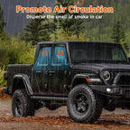Rain Guards Compatible with 2020-2025 Jeep Gladiator 2018-2025 Jeep Wrangler JL 4-Door, Tape-On Side Window Visor Wind Deflector Vent Visors Car Accessories