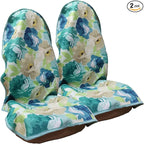 Car Seat Cover Protector Front Seats,for Gym Workout,Running,Swimming,Beach and Hiking,Waterproof Sweat Towel Bucket Seat Covers for Cars SUV Trucks (Chrysanthemum, 2Pcs)
