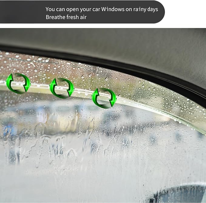 Window Visors for Toyota Corolla Sedan 2020-2025 | Side Window Rain Guards | Smoke Tinted Deflectors,No-Drill Weather Protection, Compatible with LE/SE/XLE Sedan Models