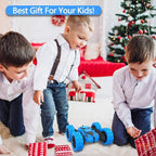 Remote Control Car for Kids, 360° Rotating RC Stunt Car Double-Sided 4WD Electric Vehicle with LED Lights, 2.4GHz Rechargeable Toy Cars for Boys Girls Age 6 7 8 9 10 11 12, Birthday Gift