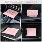 Car Registration and Insurance Card Holder, Vehicle Glove Box Car Organizer, Interior Car Accessories for Documents, Cards, License - 2 Pack