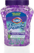 Fraganzia Crystal Beads Air Freshener, Long Lasting Room Deodorizer and Odor Eliminator Gel Beads to Freshen Home, Car, or Office, Lavender with Eucalyptus Scent, 12 Fl Oz