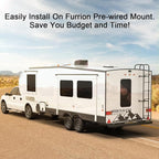 HD 1080P 7" Wireless RV Backup Camera System for Furrion Pre-Wired RV Truck Camper, 7" IPS DVR Monitor & Rear View Camera, IR Night Vision IP69 Waterproof DIY Parking Lines - DW7Y5