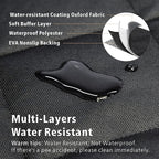 SUV Cargo Liner for Dogs, Upgraded Extra Large Water Resistant Pet Cargo Cover Dog Seat Cover Mat for SUVs with with Bumper Flap for Full-Size SUVs Vans, Black