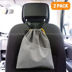 2PCS Hanging Car Garbage Can - Waterproof Leakproof Trash Bag | Car Trash Can with Durable Leakproof Lining, Keeps Vehicle Clean and Neat