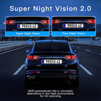 360° Dash Cam 4 Channel 5G WiFi & APP Control, Free 64GB Card, 2K FHD Front and Rear Inside, Left Right Dash Camera for Cars, G-Sensor, Loop Recording, 24H Parking Mode