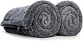Microfiber Towels for Cars, 1200 GSM XL Car Drying Towel, 24 x 47 in Thick Plush Auto Detailing Towel, Ultra Absorbent Edgeless Car Wash Towel, Lint-Free, Charcoal Grey, 1 Pack