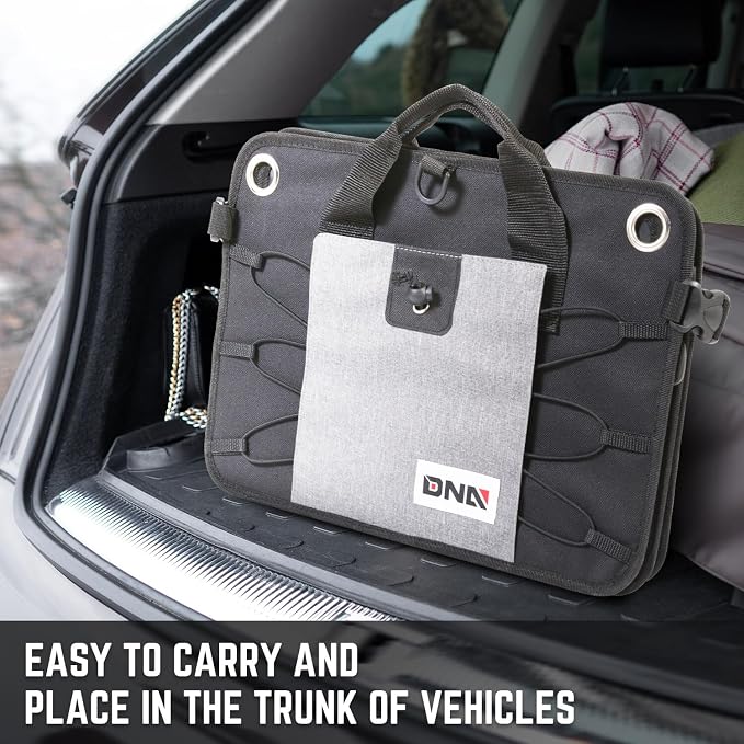 Trunk Organizer for Car, 70L Large Capacity Foldable Trunk Organizer, Multi Compartment Car Trunk Organizer for Women Men, Grey, TOOLS-00420
