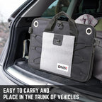 Trunk Organizer for Car, 70L Large Capacity Foldable Trunk Organizer, Multi Compartment Car Trunk Organizer for Women Men, Grey, TOOLS-00420