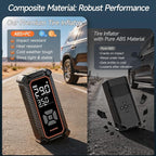 Tire Inflator Portable Air Compressor, Lightning-Fast Inflation, Dual Power - 6000mAh & 12V DC, Cordless Air Pump for Car Tires, Bikes, Motorcycle, Balls with LED & Digital Pressure Gauge