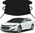 Car Snow Cover Compatible for Chevrolet Malibu | Windshield Cover for Ice and Snow with S-Hook Straps | Heavy-Duty 600D Oxford Winter Car Cover, Waterproof & Anti-Slip