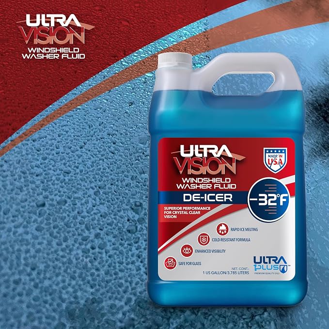 UltraVision Windshield Washer Fluid De-Icer -32F (2 US Gallon (8 QT))