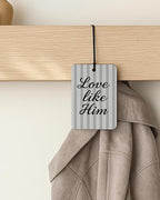 Grey Boho Christian Car Air Freshener 4 Pcs Coconut Scented, Jesus Loves You Car Accessories Mirror Decor, Inspirational Religious Hanging Air Freshener for Cars Closet Drawer Books Kids Room